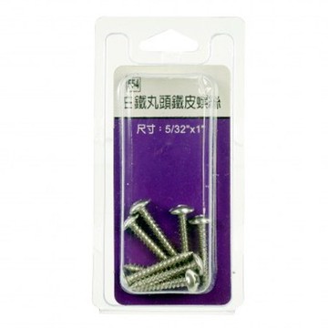 554 白鐵丸頭螺絲5/32x1"