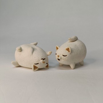 貓咪日常-2/陶藝品/原創