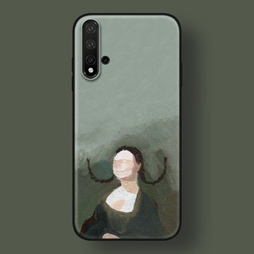 適用華為nova876se/2s/3/4e/5i/5z/7pro手機殼ins冷淡抽象女孩軟