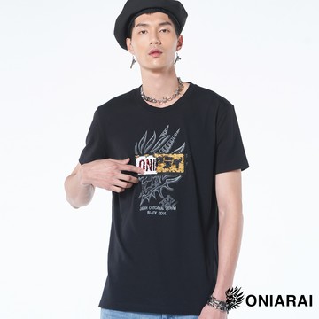 【買1送1↘滿額再折㊙】金屬黑魂反轉亮片短TEE(黑) - BLUE WAY 鬼洗い