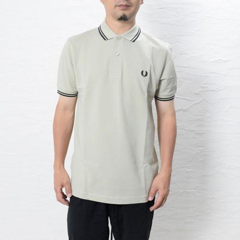 フレッドペリー ポロシャツ ライン入り鹿の子 半袖 FRED PERRY M3600