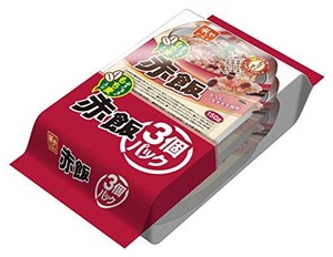 米やのごはん もち麦入り赤飯 3個パック(150G×3)