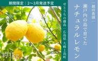 ｜予約｜2〜3月発送予定｜大崎上島産 越田農園のナチュラルレモン 約3kg