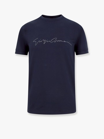 Stretch eco-viscose t-shirt - GIORGIO ARMANI - gender_Man