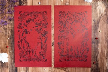 【三一神・獅子與羔羊】門上春聯 | 春節 對聯 基督教