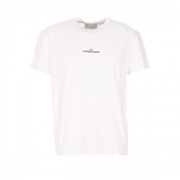 Maison Margiela - White And Black Cotton T-shirt 48