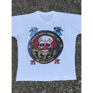 Grateful Dead感恩而死搖滾樂隊短袖歐美高街寬松Y2K古著感T恤男