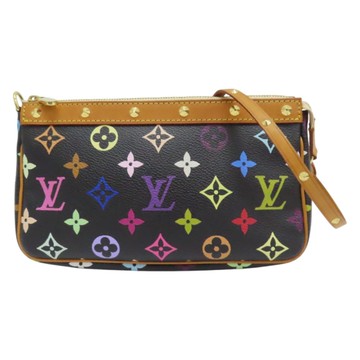 【二手名牌BRAND OFF】LOUIS VUITTON LV 路易威登 黑彩 原花 帆布 Pochette Accessoires 手提包 M92648