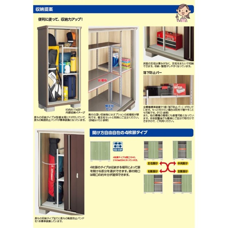 ご注文で当日配送 イナバ物置ナイソーシスター KMW-117EP fisd.lk