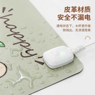 墊鍵盤桌墊冬天加熱可愛usb暖桌墊電腦桌面鼠標墊高顏值發熱墊子