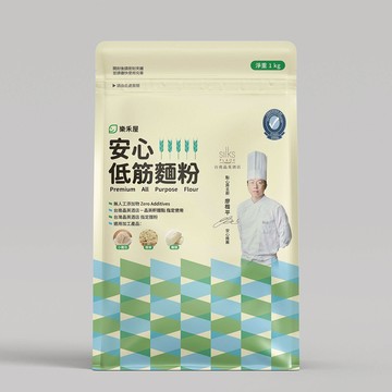 【樂禾屋】安心低筋麵粉 1kg｜通過檢驗無添加更安心｜蛋糕餅乾烘焙必備｜台南晶英主廚推薦（可中低筋合併出貨）