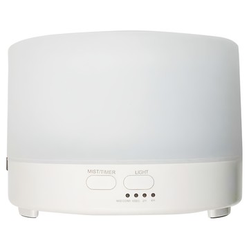 七彩超音波精油香氛水氧機 500ml 搭配精油  CAAD0047BS1  白色彩光