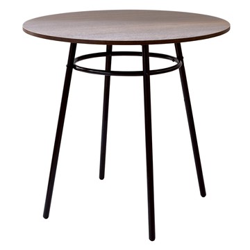 【RICHOME】丹麥簡約圓桌胡桃色