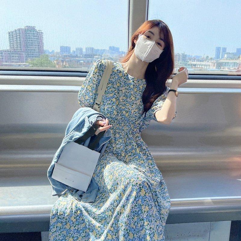 ワンピース レディース マキシワンピース 可愛い きれいめ 上品 ゆったり 半袖ワンピース ロングワンピース 夏 通販 LINEポイント最大GET  LINEショッピング