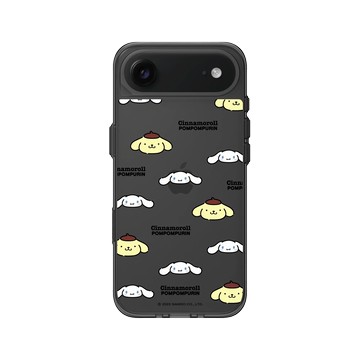 iPhone Air Clear (相機按鈕) 酷墨灰 - 三麗鷗-布丁狗＆大耳狗綜合圖 Mix Characters - 單頭貼紙