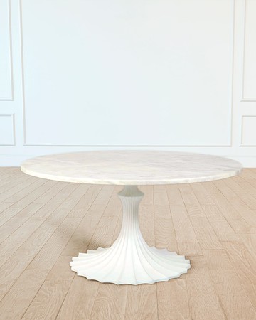 60" Marble Top Dining Table