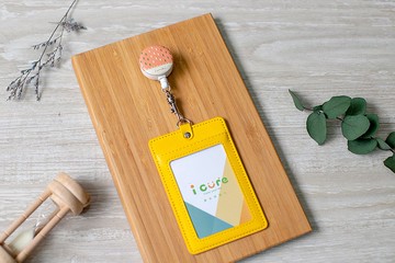 i 好夾 伸縮證件套組- 幾何圖形系列 / 布花-梅雨季 _ AZL9