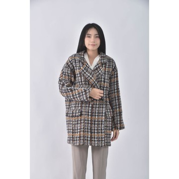 (XL) han fan大衣黃色外套二手衣