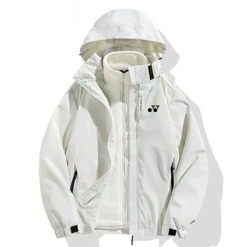 台灣出貨✨高端YY秋冬沖鋒衣三合一運動登山服男女同款外套防水防風羽毛球服