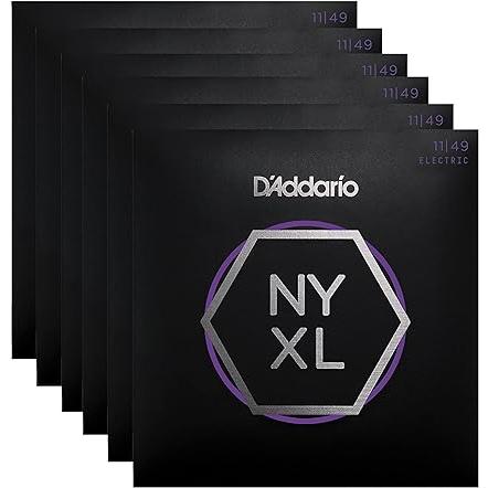 D'Addario NYXL エレキギター弦 ミディアム 11-49 (6パック)