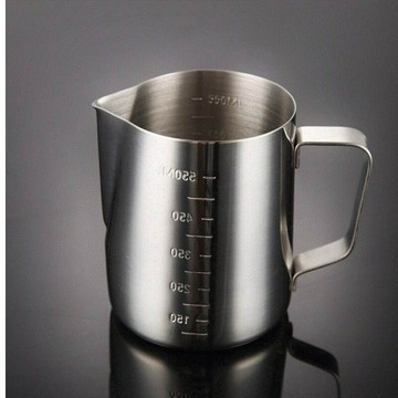 新品包郵304不銹鋼尖嘴拉花杯 帶刻度量杯 咖啡拉花缸 打奶泡優質