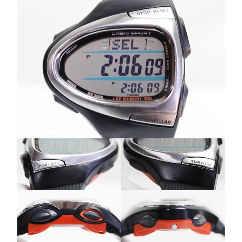 CASIO カシオ PHYS フィズ ランナーウォッチ LAP MEMORY300/ラップメモリー CHR-200J-1JR  あすつく/MT1313/中古 | LINEブランドカタログ