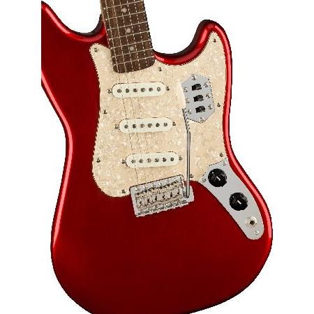 Squier by Fender エレキギター Paranormal Cyclone, Laurel Fingerboard, Pearloid Pickguard, Candy Apple Red CAR ソフトケース付き