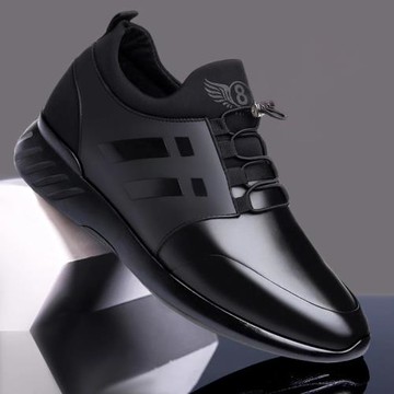 夏季內增高男鞋6cm真皮休閑運動皮鞋子男士增高鞋8cm韓版百搭透氣