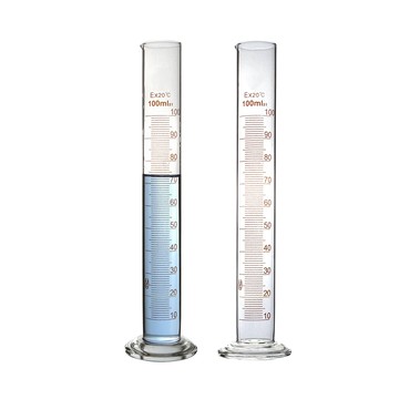 量杯 玻璃刻度量筒 100ml 2入 具嘴刻度 實驗器材 刻度量筒 藥劑師量筒 液體測量 玻璃量杯 208-GPT100