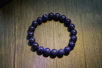 天然青金石手串老礦圓珠帝王青金石手鏈