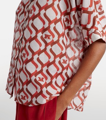 Max Mara Ariete printed cotton and silk shirt