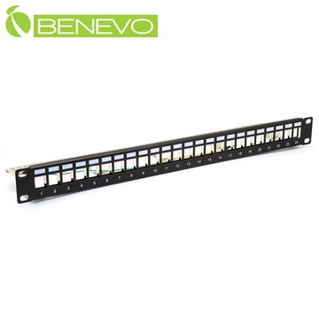 Benevo 工業型1U 24埠網路配線架 (BRACK24CAT)