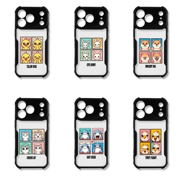 TRON TRON iPhone 18 Pro Max 動物表情包 四角防摔 機甲殼 軟硬殼 手機殼