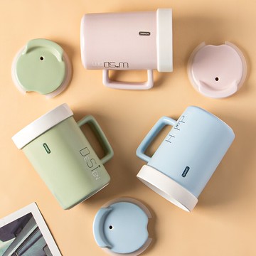 墨色北歐帶蓋馬克杯陶瓷杯家用喝水杯子女生情侶辦公室咖啡杯茶杯