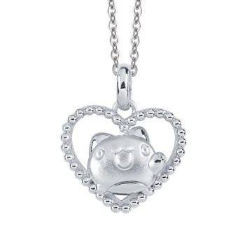 咖波純銀墜子-愛心咖波-貓貓蟲咖波BugcatCapoo