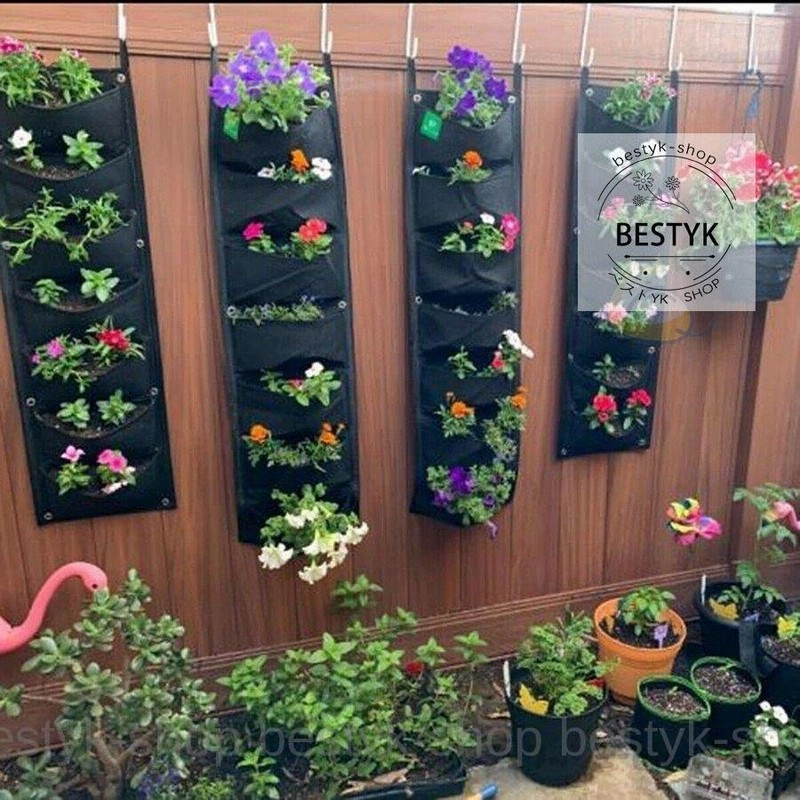 ガーデニング プランター 縦型 壁掛け 植木鉢 7ポケット 100 30cm 通販 Lineポイント最大0 5 Get Lineショッピング