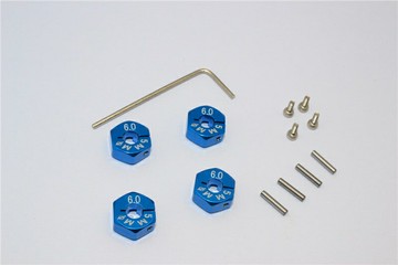 TRAXXAS CRANIAC鋁合金接合器六角12x厚6x針2X中孔5MM-4件裝