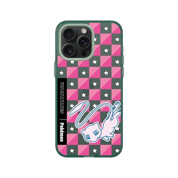 iPhone 15 Pro Max Clear 憂墨綠 - 寶可夢 Pokemon - 多彩系列-夢幻格紋