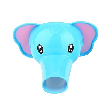 JAR嚴選 兒童水龍頭延伸器 寶寶洗手 輕鬆觸及水源 安全無毒材質  大象 淺藍色  1個