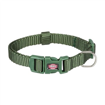 (預購) Trixie 寵物用品 高品質尼龍項圈-森林綠 S-M: 30-45 cm/15 mm (TX201519)