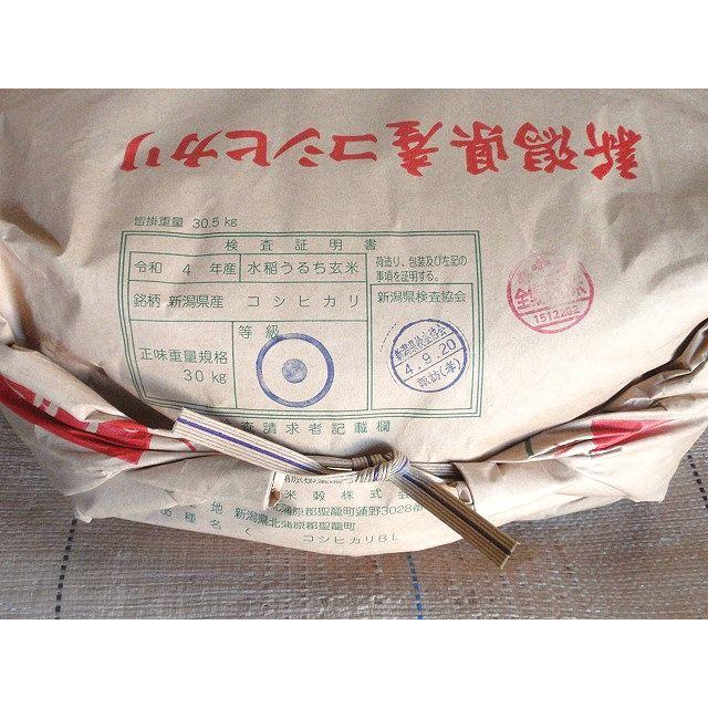 新潟県産コシヒカリ 一等米 玄米1kg （令和4年産）