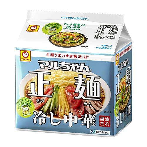 東洋水産 マルちゃん正麺 冷し中華 5食パック