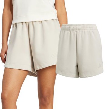 Adidas W ALL SZN SL SH 女款 米色 純棉 寬鬆 運動 休閒 短褲 JV9877