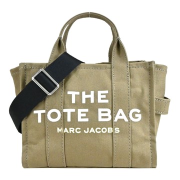 MARC JACOBS Mini TOTE 字母印花帆布兩用托特包-迷你/駝_廠商直送