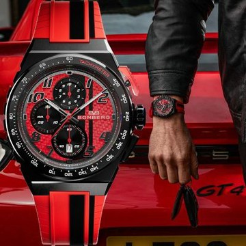 BOMBERG 炸彈錶 APEX Carbon MZ 紅線狂飆計時手錶 夏日煥新提案 送禮推薦 NT42CHPBA.01-10.12