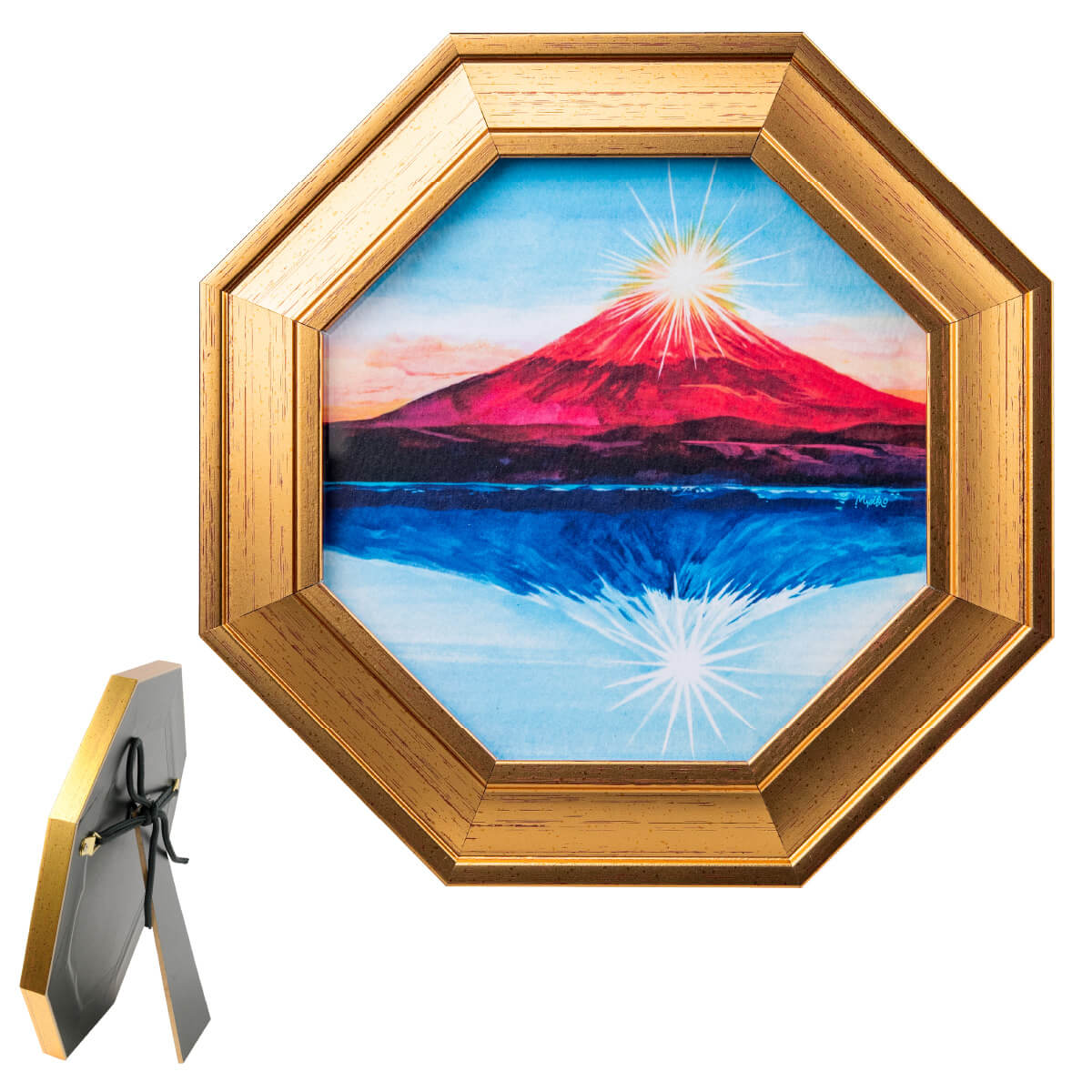 風水絵画】ダイヤモンド金富士 金運財運アップ 散財抑えて蓄財したい人