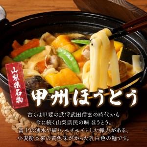 ふるさと納税 プロトン凍結シールド乳酸菌R入り甲州ほうとうセット1人前×4セット 山梨県富士吉田市