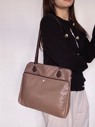 中古正品 Lanvin 浪梵 羊革 托特包 Tote 通勤包 輕便 法國製