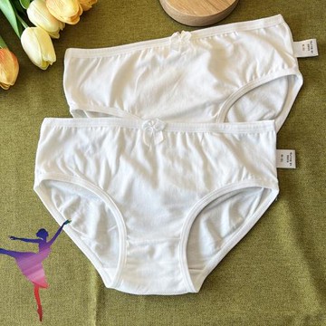 女童三角內褲純棉舞蹈考級專用女孩白色中大童學生少女芭蕾舞短褲