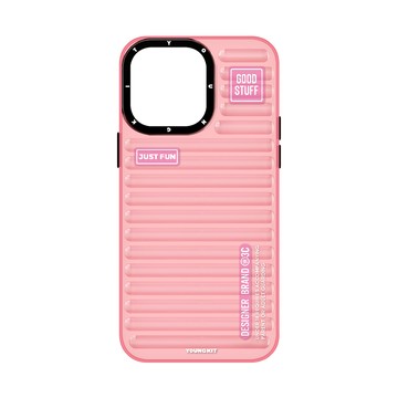 iPhone 14 Pro Max 殼 YOUNGKIT原創潮流 iPhone 14 Pro Max 6.7吋 螢石系列 立體透彩防摔手機殼(派對粉)